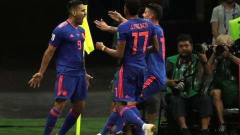 Falcao anotó su primer gol en un Mundial. EFE