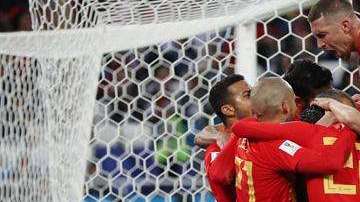 España celebra el gol de Isco. EFE