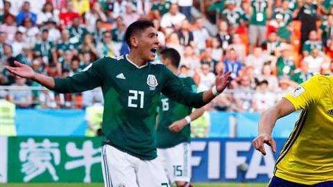 Ludwig Augustinsson anota el primer gol de Suecia. EFE