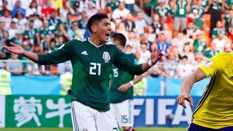 Ludwig Augustinsson anota el primer gol de Suecia. EFE