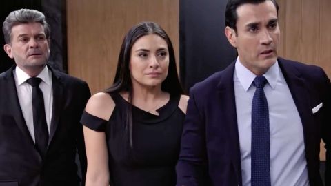 Sergio Basañez, Ana Brenda y David Zepeda en final de "Por amar sin ley"