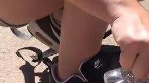 La ardilla se tomó toda el agua.