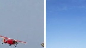 La avioneta normalmente cumple funciones publicitarias