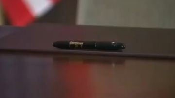 El bolígrafo con la marca del presidente Trump no fue utilizado por Jong-un.