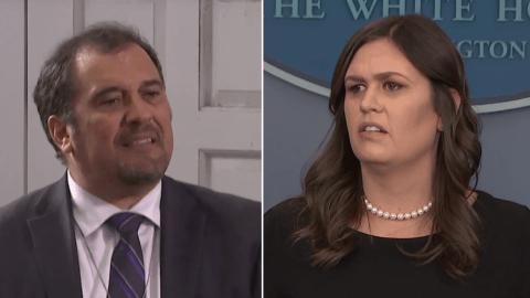 Brian Karem cuestionó seriamente a Sarah Sanders.