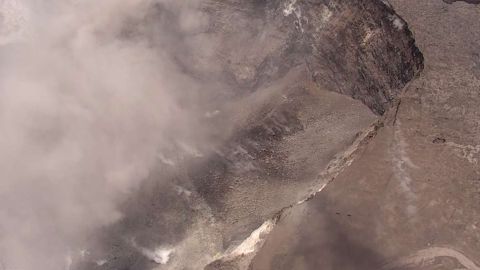 Ahora ya no hay lava en este respiradero del volcán Kilauea.