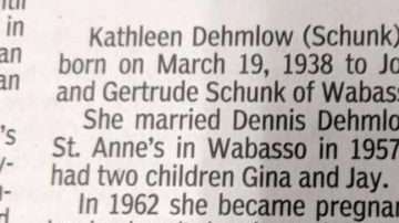 El obituario pareciera ser un acto de venganza.