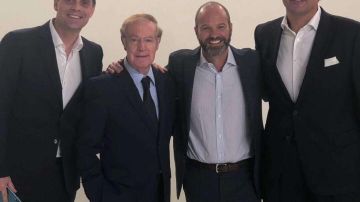 Cristian Martinoli, José Ramón Fernández, Luis García y David Faitelson se reunieron para un promocional