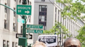 Manifestación en apoyo a Pablo Villavicencio