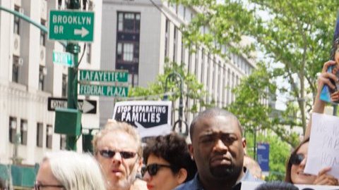 Manifestación en apoyo a Pablo Villavicencio