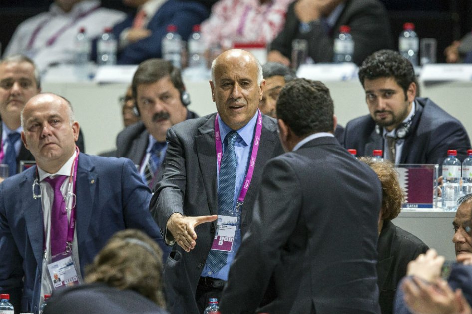 El presidente de la federación palestina de fútbol, Jibril Rajoub