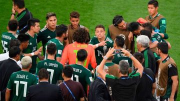 Javier Hernández después de la derrota contra Suecia. JORGE GUERRERO/AFP/Getty Images