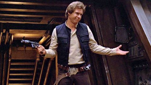 Harrison Ford como Han Solo.