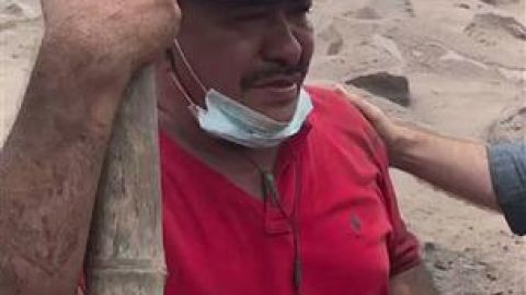 Hugo López, quien vive en El Rodeo, perdió su casa .