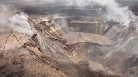 La lava desapareció del cráter cráter Halema'uma'u  en la Caldera de Kilauea.
