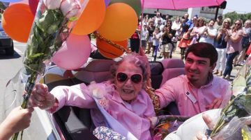 Una abuela celebra así su 107 cumpleaños.