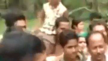 La pitón no reconoció a su "salvador".