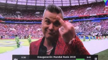 Robbie Williams en el Mundial.