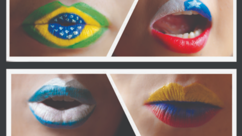 El maquillaje destacando los colores del equipo es una forma de mostrar el apoyo en el Mundial de Fútbol 2018.