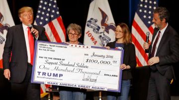 La Fiscalía neoyorquina indica que la Fundación Trump otorgó ayudas económicas días previos al Caucus en Iowa.