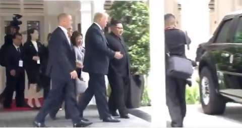 Reunión de Donald Trump y Kim Jong-un.