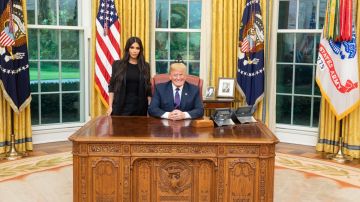 La semana pasada, el presidente Trump recibió a Kardashian en la Oficina Oval.