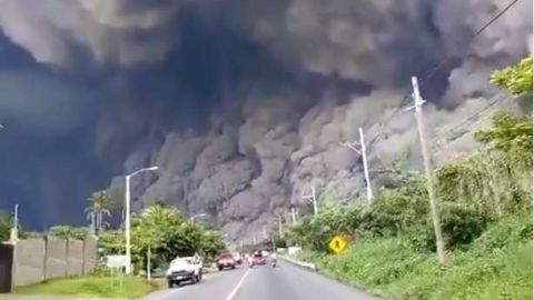 Erupción del volcán de Fuego en Guatemala