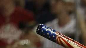 Bryce Harper ganó el Home Run Derby.  EFE/JIM LO SCALZO