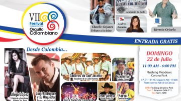 Cartel del día del Orullo Colombiano 2018 en Queens
