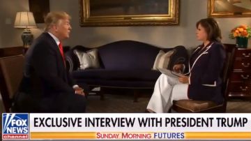 El presidente Trump en entrevista en Fox News.