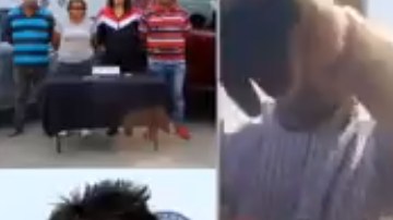 Momento del arresto de Armando Román "N", alias "El Loco".
