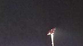 El auto de Garza tras el accidente