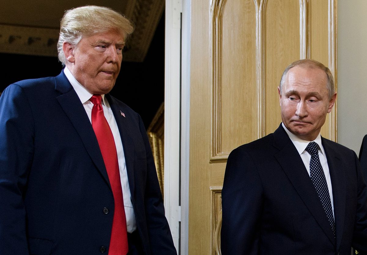 Los presidente Trump y Putin en Helsinki.