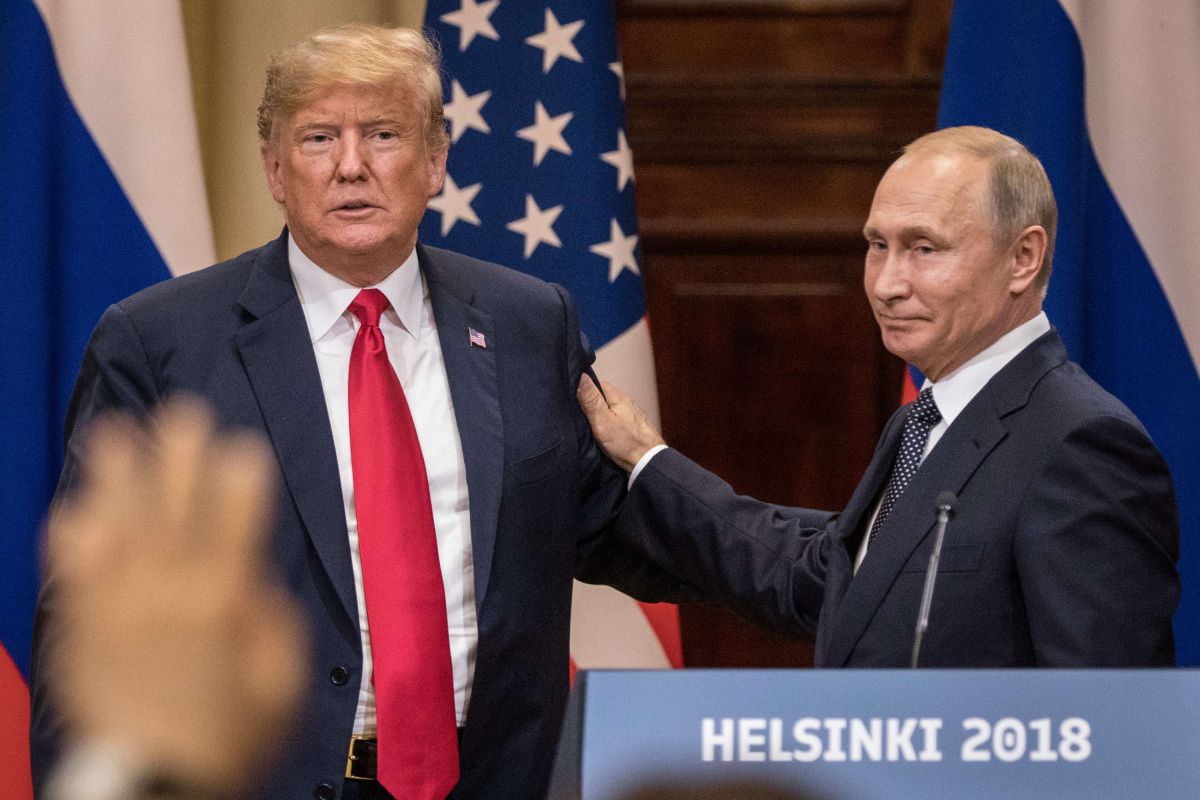 Donald Trump y Vladimir Putin en Helsinki.
