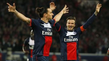 Zlatan Ibrahimovic y David Beckham fueron compañeros en el París Saint-Germain