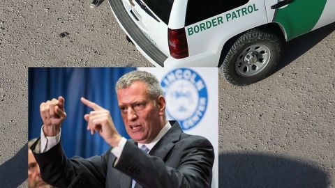 La Oficina de De Blasio niega esta acusación y asegura que tuvo la aprobación de las autoridades fronterizas