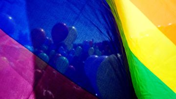Bandera arco iris de la comunidad LGTB. OLGA MALTSEVA/AFP/Getty Images