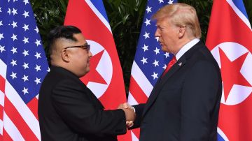 Kim Jong-un y Donald Trump se reunieron en Singapur en junio 2018