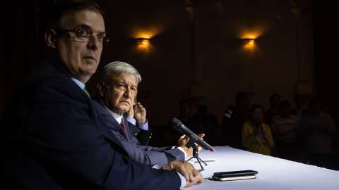 AMLO anuncia la designación de Marcelo Ebrard como Canciller de México.
