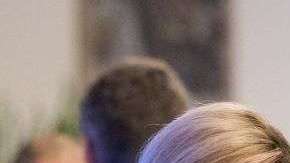 Kolinda Grabar-Kitarovic y Donald Trump.  BENOIT DOPPAGNE/AFP/Getty Images