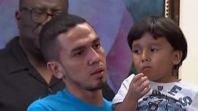 Javier Garrido se reencontró con su hijo William.