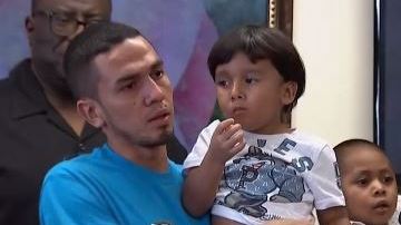 Javier Garrido se reencontró con su hijo William.
