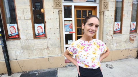 Julia Salazarcandidata al Senado del Estado de Nueva York por el districto 18 en Brooklyn.