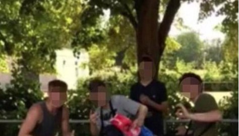 Parte de la ofensiva foto compartida en redes.,