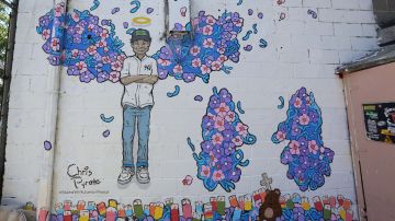 Mural “Stand With Junior”, pintado en la 3ra avenida con calle 184