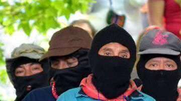 Integrantes del Ejército Zapatista de Liberación Nacional.