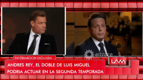 Andrés Rey es llamado el "doble oficial" de Luis Miguel.