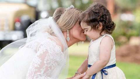 Esta niña de tres años superó un cáncer gracias a un donante de médula ósea.