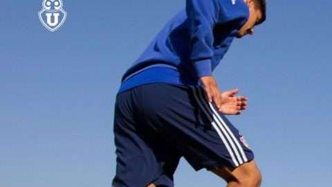 El entrenamiento de la U de Chile fue atípico este martes.