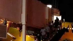 El avión al ser evacuado